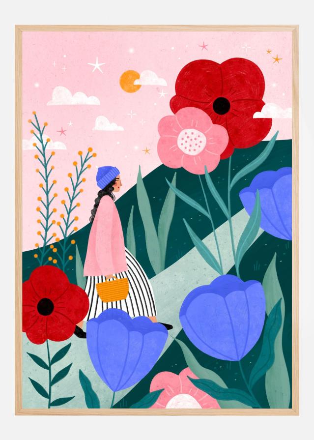 Bildverkstad Flower Walk Poster