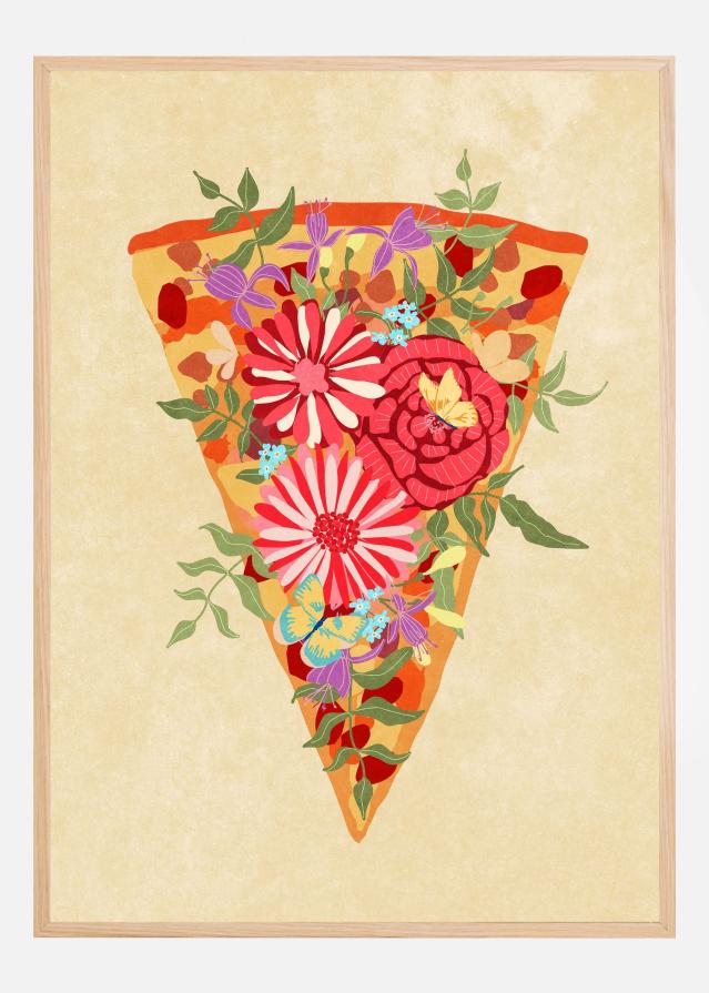 Bildverkstad Slice of flower pizza Poster