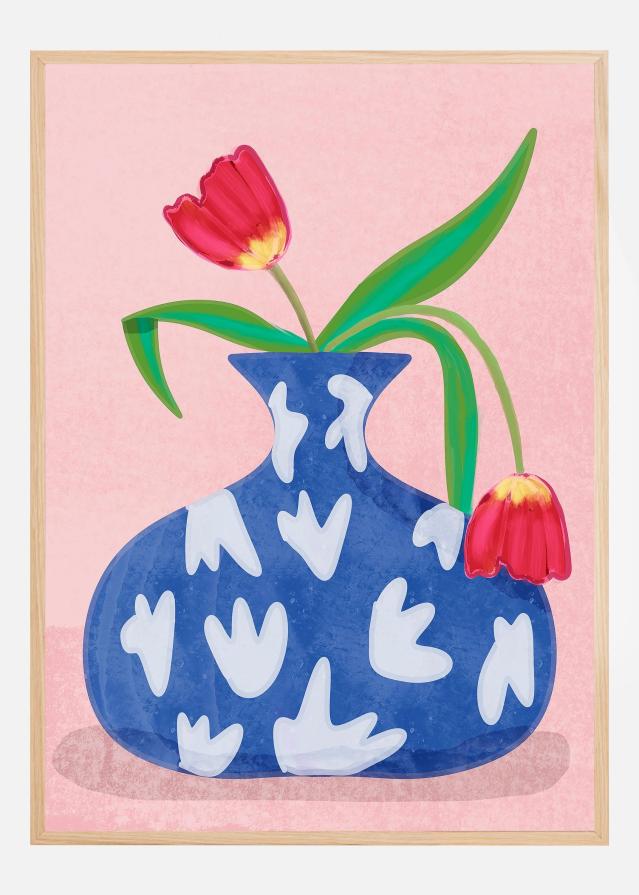 Bildverkstad Tulpe in vase Poster