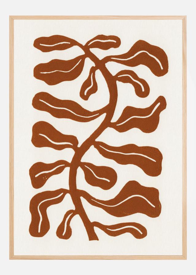 Bildverkstad Wind Kissed Plant / Saddle Brown Poster