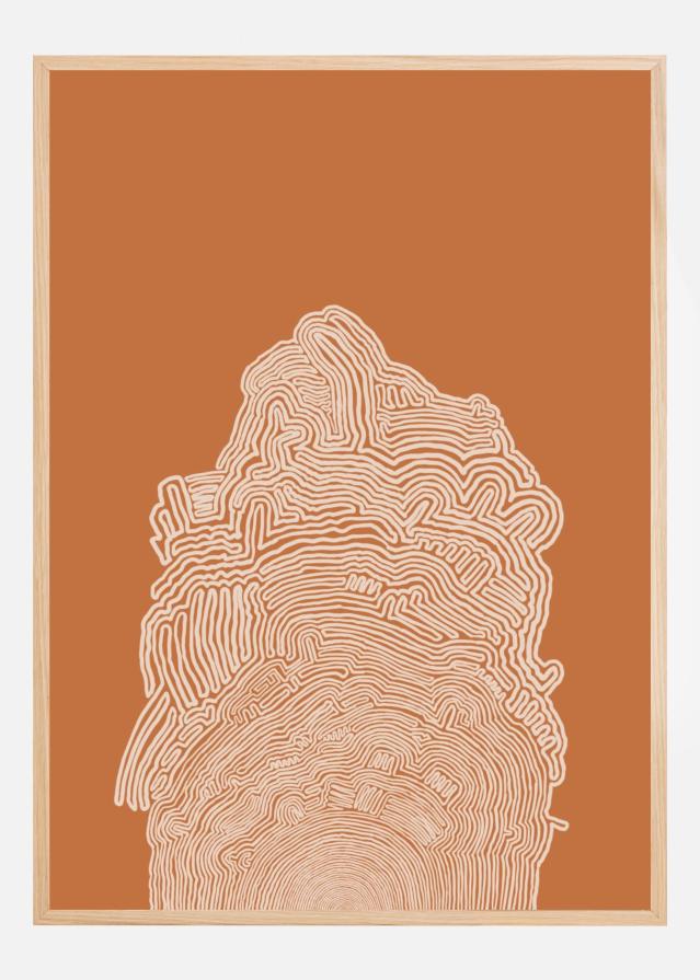 Bildverkstad Abstract Brown Poster