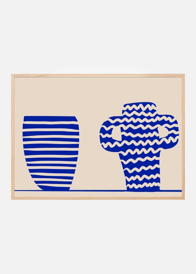 Bildverkstad Blue Vases Poster