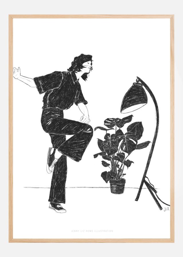 Bildverkstad Jlr Dancingathome4 Blackandwhite Copy Poster