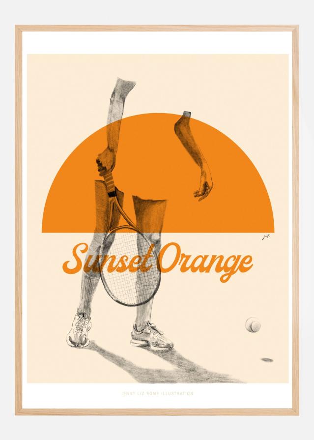 Bildverkstad Sunset Orange Poster