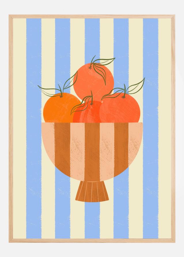 Bildverkstad Bowl of Oranges Poster