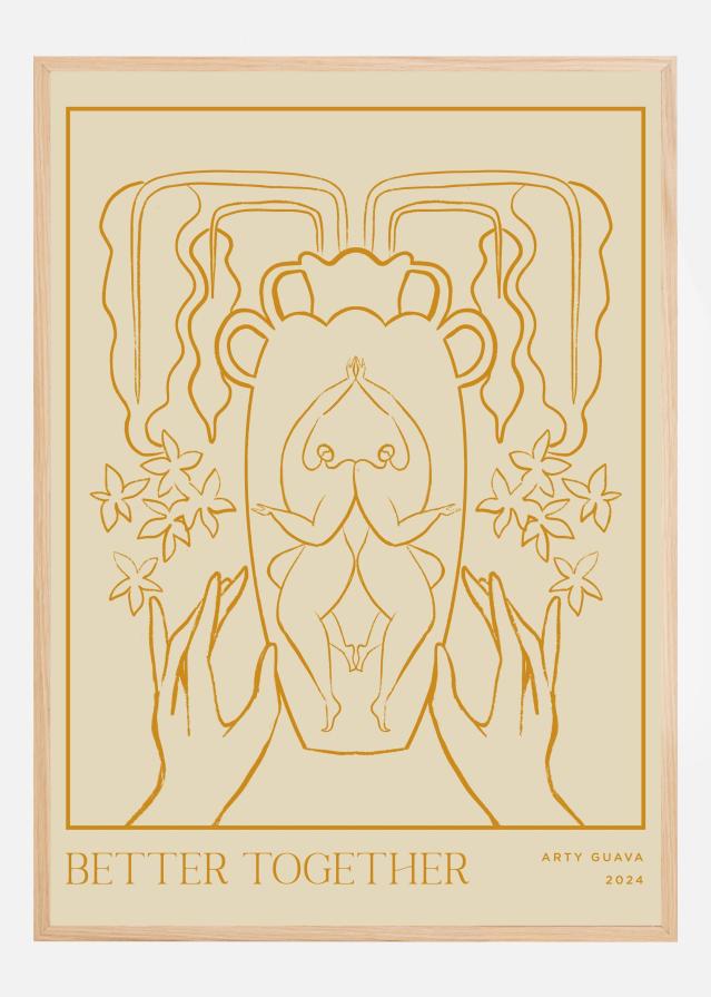 Bildverkstad Vessel Collection : Better Together (LineArt) Poster