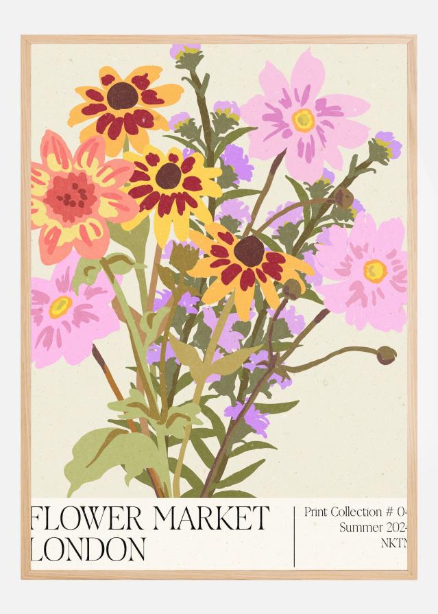 Bildverkstad London Flower Market Poster