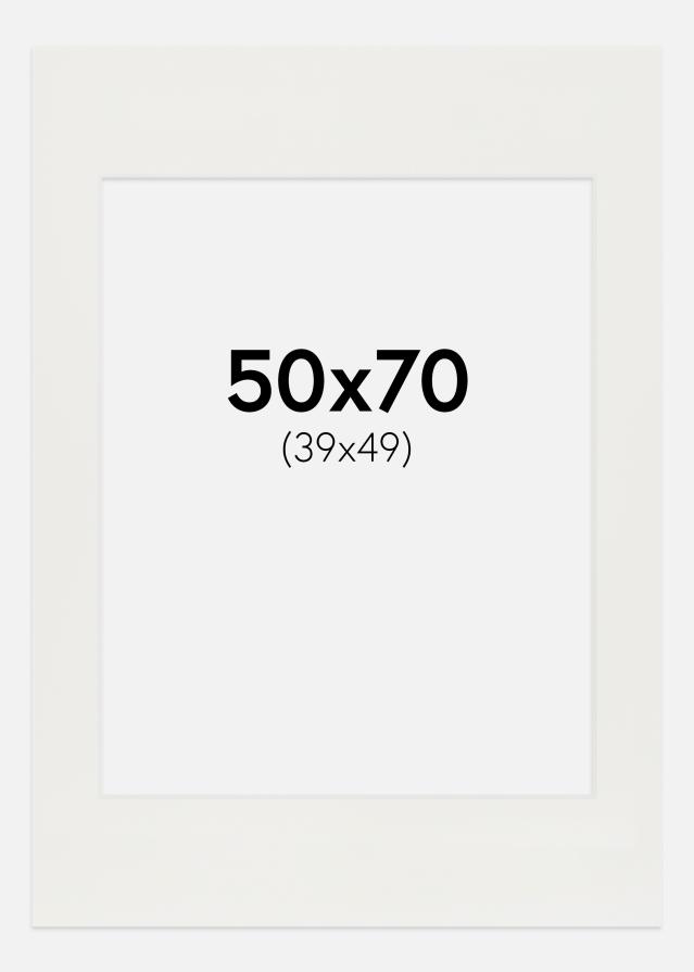 Konstlist Crescent Passe-partout Wit 3 mm (Witte kern) 50x70 cm (39x49)