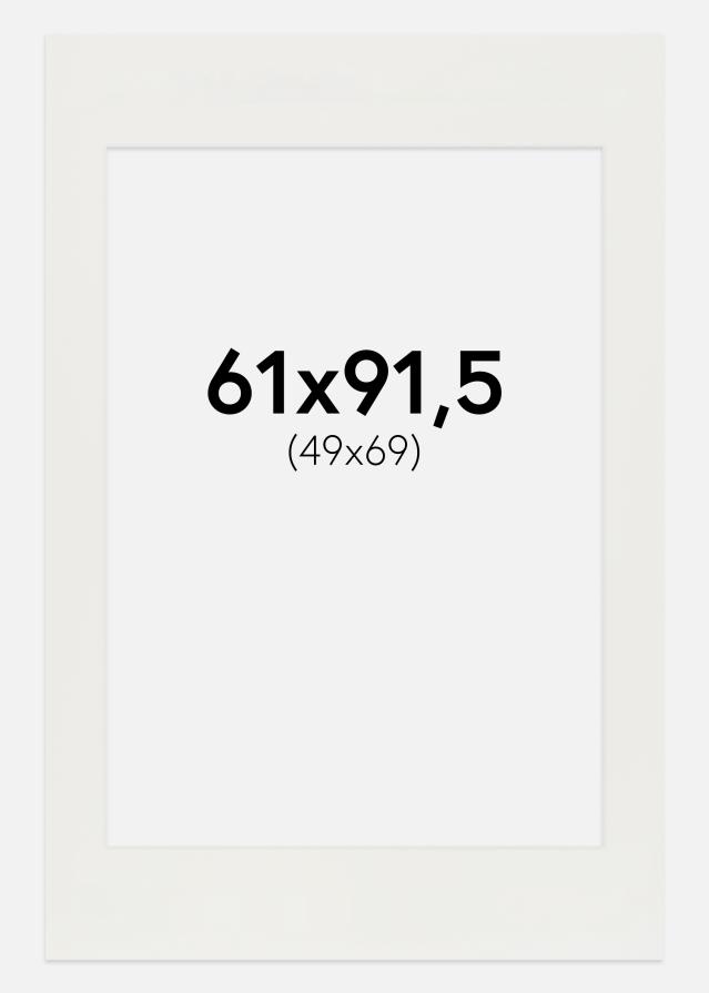 Konstlist Crescent Passe-partout Wit 3 mm (Witte kern) 61x91,5 cm (49x69)