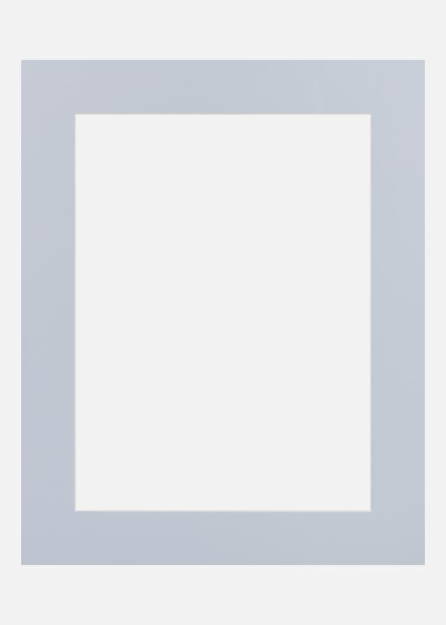 Jämtlands Ramfabrik Passepartout Blue Satin (Witte kern) 30x40 cm (19x29)