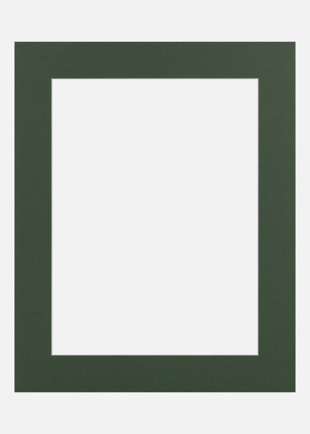 Jämtlands Ramfabrik Passepartout Forest Green (Witte kern) 20x20 cm (14x14)