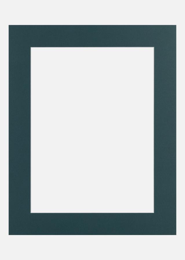 Jämtlands Ramfabrik Passepartout Real Teal (Witte kern) 30x40 cm (20x28,7 - A4)