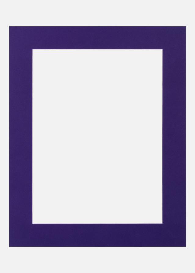 Jämtlands Ramfabrik Passepartout Dark Purple (Witte kern) 18x24 cm (12x17)