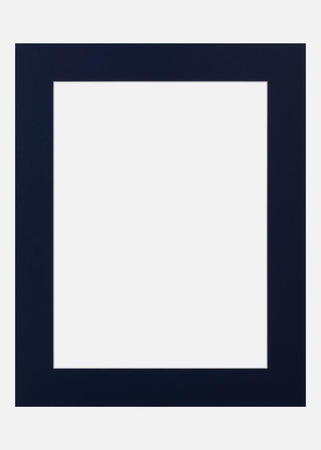 Jämtlands Ramfabrik Passepartout Deep Blue (Witte kern) 50x70 cm (41x58,4 - A2)