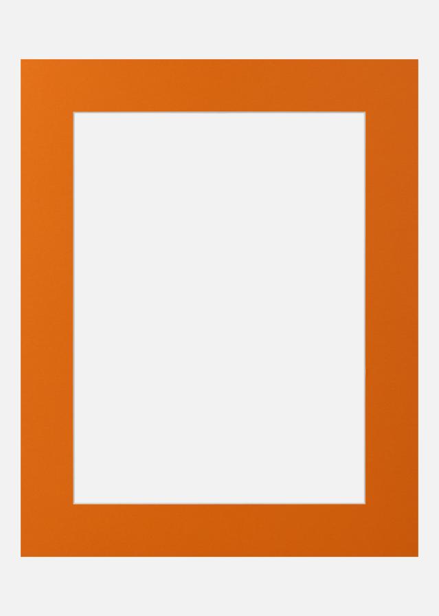 Jämtlands Ramfabrik Passepartout Blaze Orange (Witte kern) 30x30 cm (19x19)