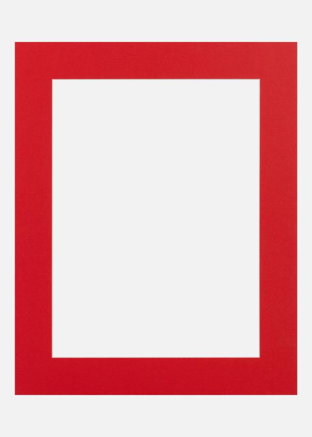 Jämtlands Ramfabrik Passepartout Red Hot (Witte kern) 40x50 cm (29x39)