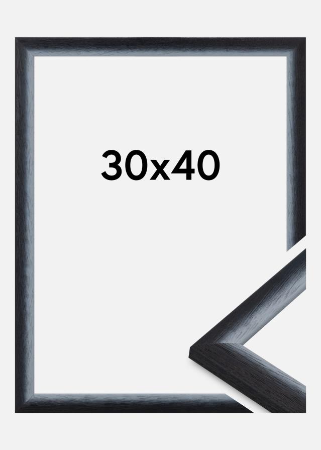 Jämtlands Ramfabrik Kader Cornwall Acrylglas Zwart 30x40 cm
