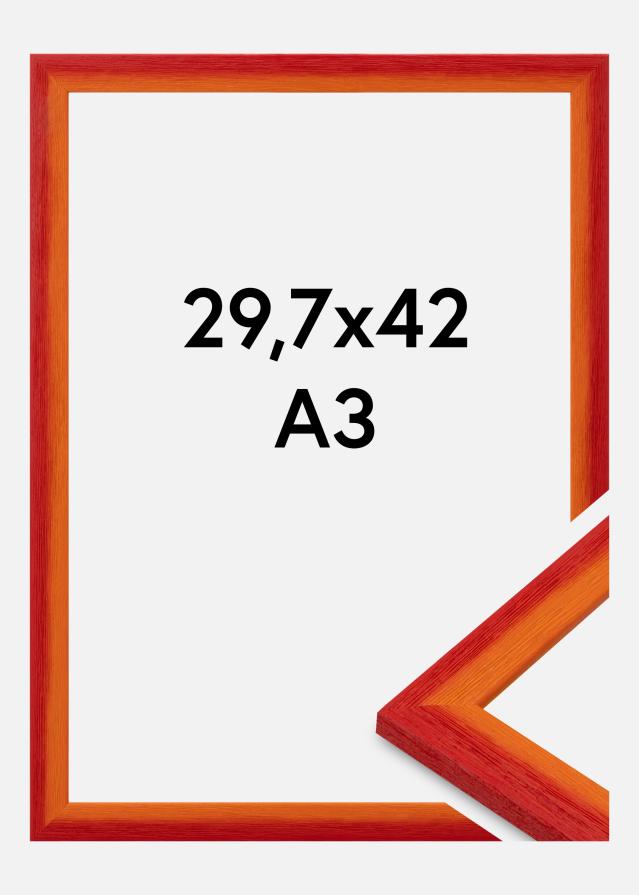 Jämtlands Ramfabrik Kader Cornwall Acrylglas Rood 29,7x42 cm (A3)