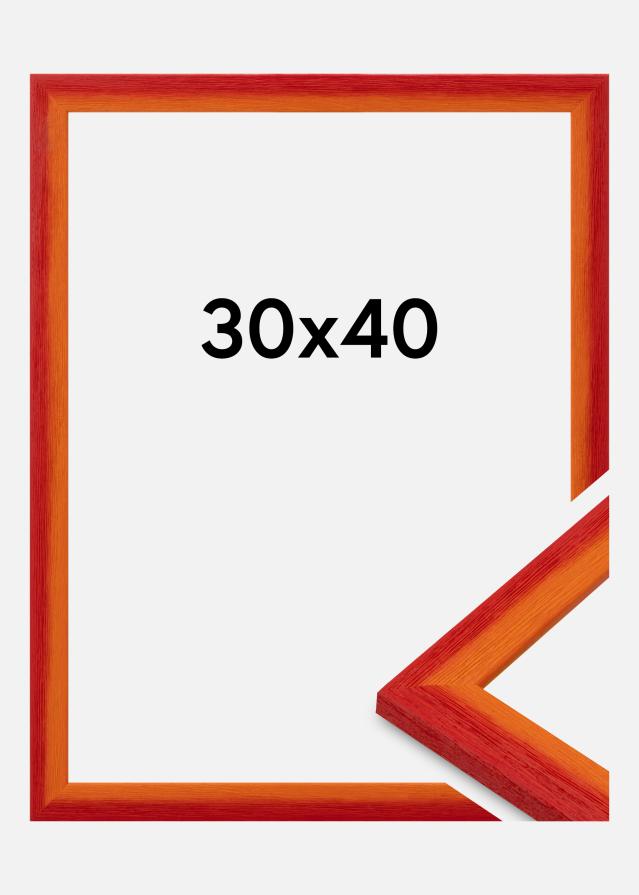 Jämtlands Ramfabrik Kader Cornwall Acrylglas Rood 30x40 cm