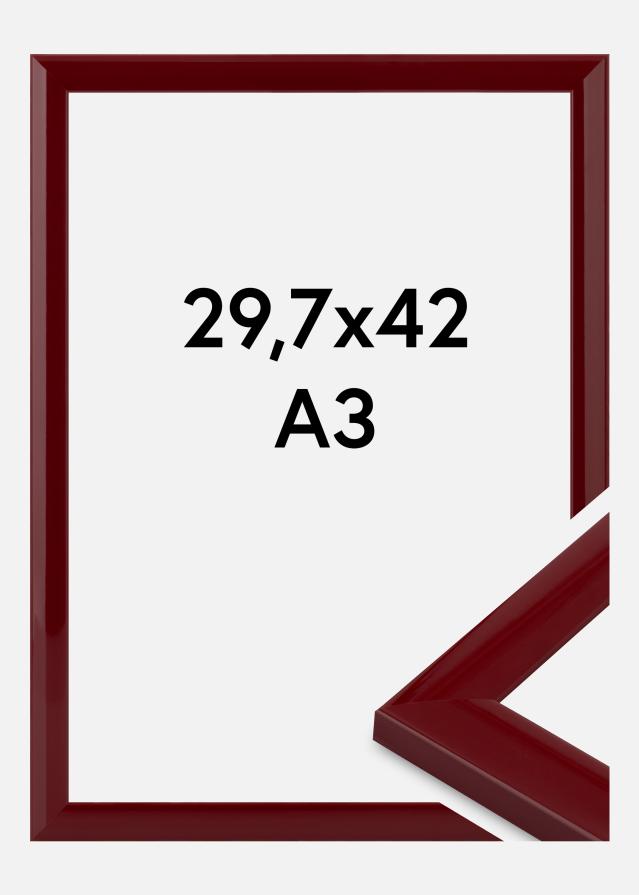 Jämtlands Ramfabrik Kader Dorset Acrylglas Donkerrood 29,7x42 cm (A3)