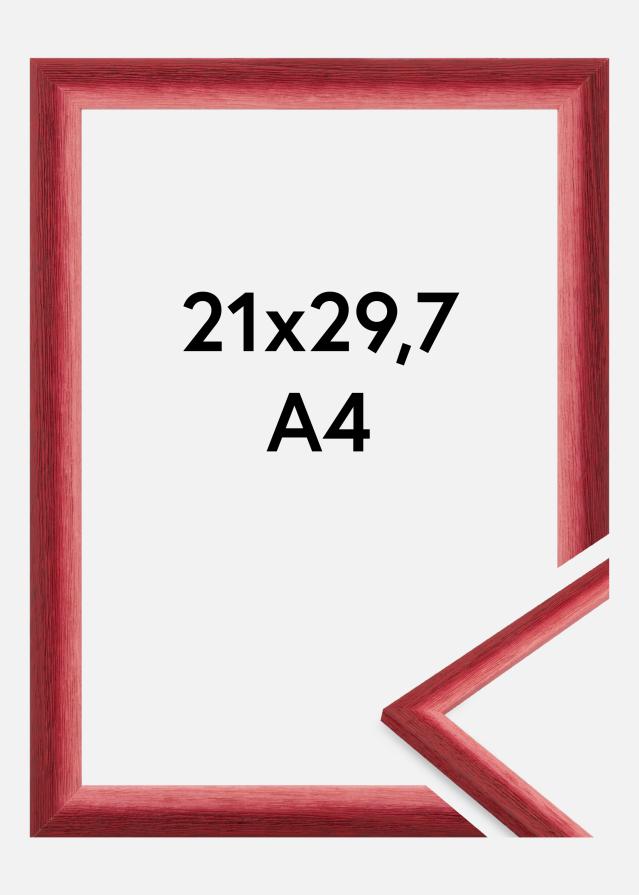 Jämtlands Ramfabrik Kader Cornwall Acrylglas Donkerrood 21x29,7 cm (A4)