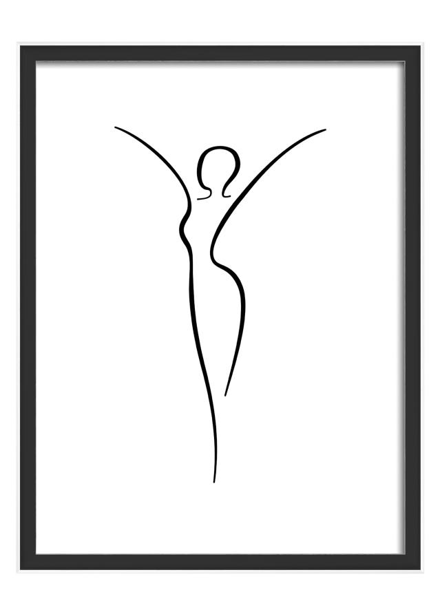 Walther Kader Silhouette Zwart 30x40 cm