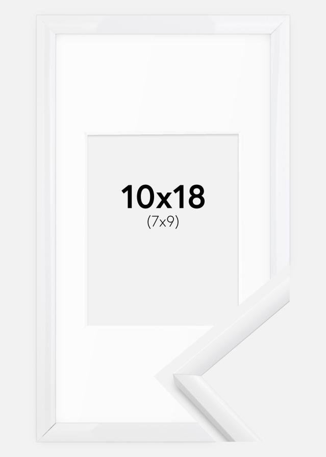 Ram med passepartou Fotokader New Lifestyle Wit 10x18 cm - Passe-partout Wit 8x10 cm