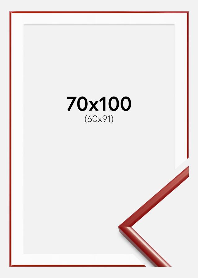 Ram med passepartou Fotokader New Lifestyle Rood 70x100 cm - Passe-partout Wit 61x92 cm