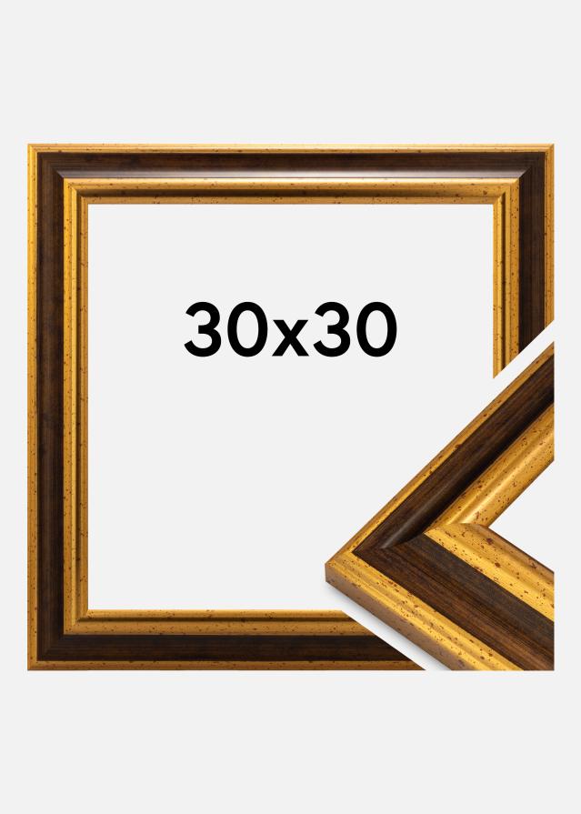Jämtlands Ramfabrik Kader Aberystwyth Acrylglas Goud 30x30 cm