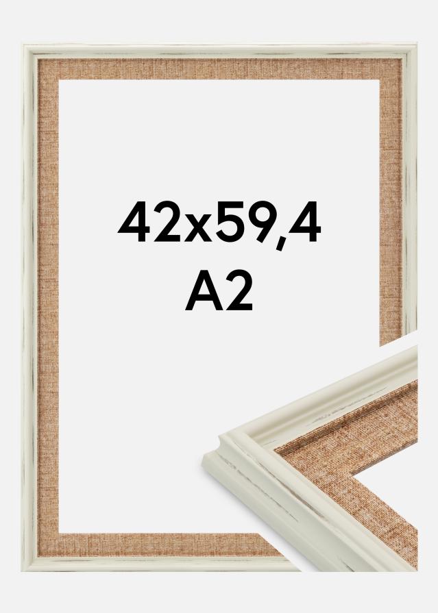 Jämtlands Ramfabrik Kader Sandweave Acrylglas Wit 42x59.4 cm (A2)