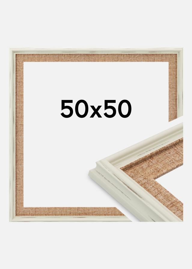 Jämtlands Ramfabrik Kader Sandweave Acrylglas Wit 50x50 cm