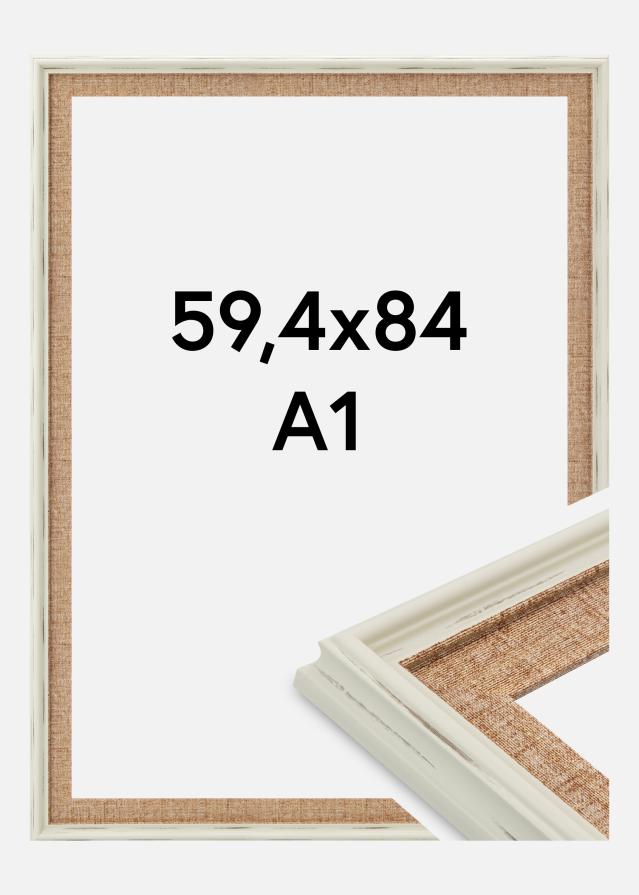 Jämtlands Ramfabrik Kader Sandweave Acrylglas Wit 59,4x84 cm (A1)