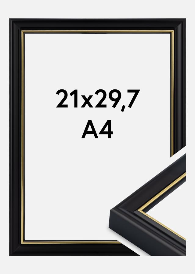 Jämtlands Ramfabrik Kader Canterbury Acrylglas Zwart 21x29.7 cm (A4)