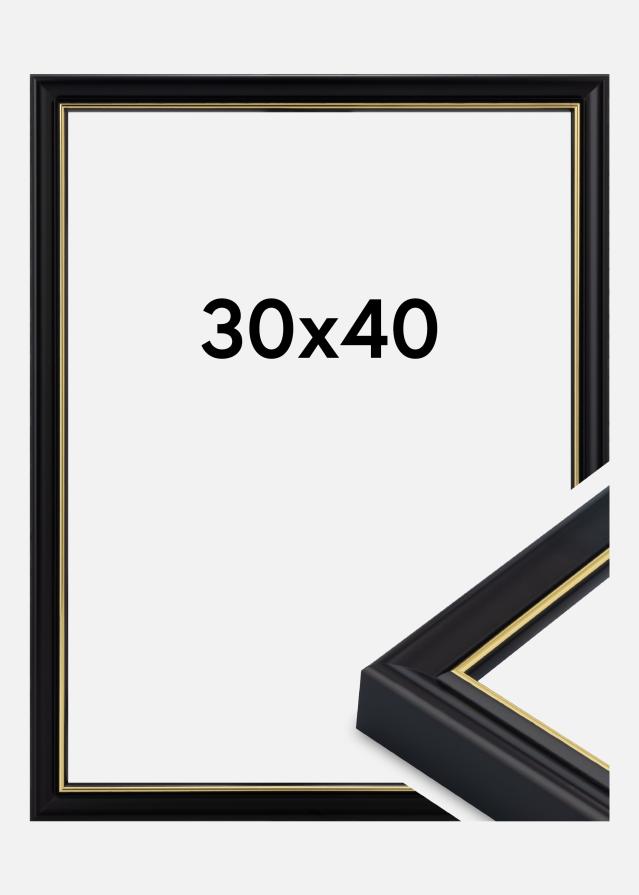 Jämtlands Ramfabrik Kader Canterbury Acrylglas Zwart 30x40 cm