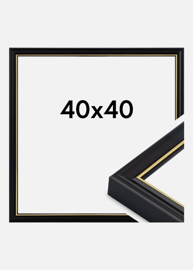 Jämtlands Ramfabrik Kader Canterbury Acrylglas Zwart 40x40 cm