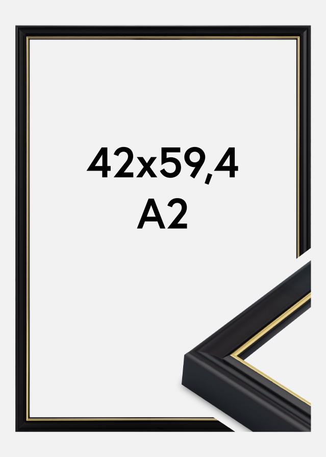 Jämtlands Ramfabrik Kader Canterbury Acrylglas Zwart 42x59,4 cm (A2)