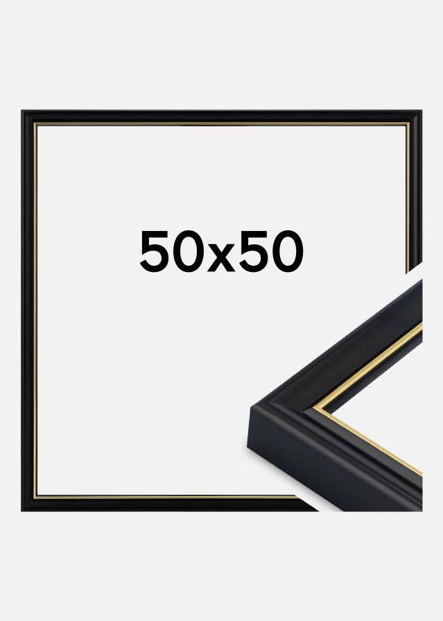 Jämtlands Ramfabrik Kader Canterbury Acrylglas Zwart 50x50 cm