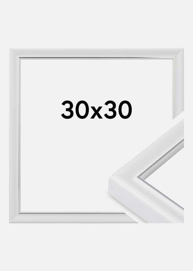Jämtlands Ramfabrik Kader Canterbury Acrylglas Wit 30x30 cm