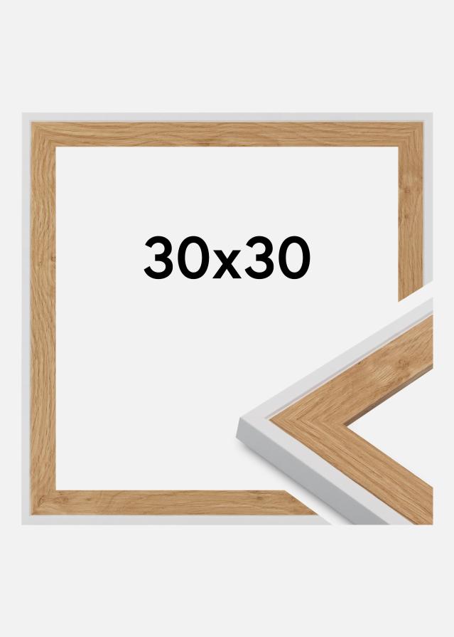 Jämtlands Ramfabrik Kader Clearline Acrylglas Wit 30x30 cm