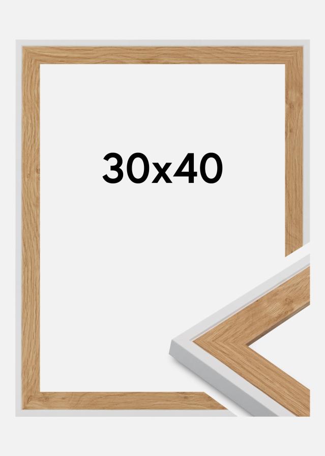 Jämtlands Ramfabrik Kader Clearline Acrylglas Wit 30x40 cm