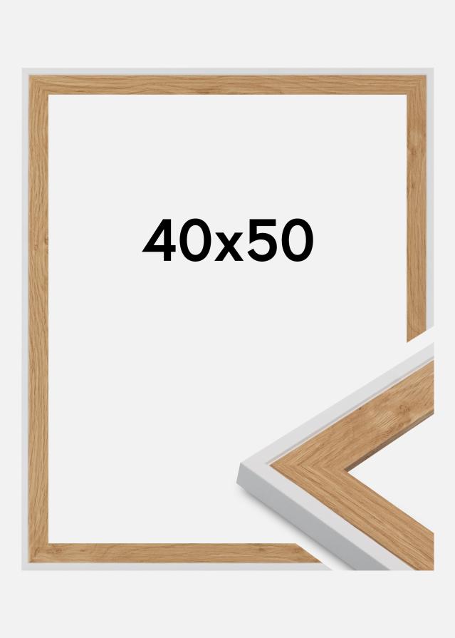 Jämtlands Ramfabrik Kader Clearline Acrylglas Wit 40x50 cm