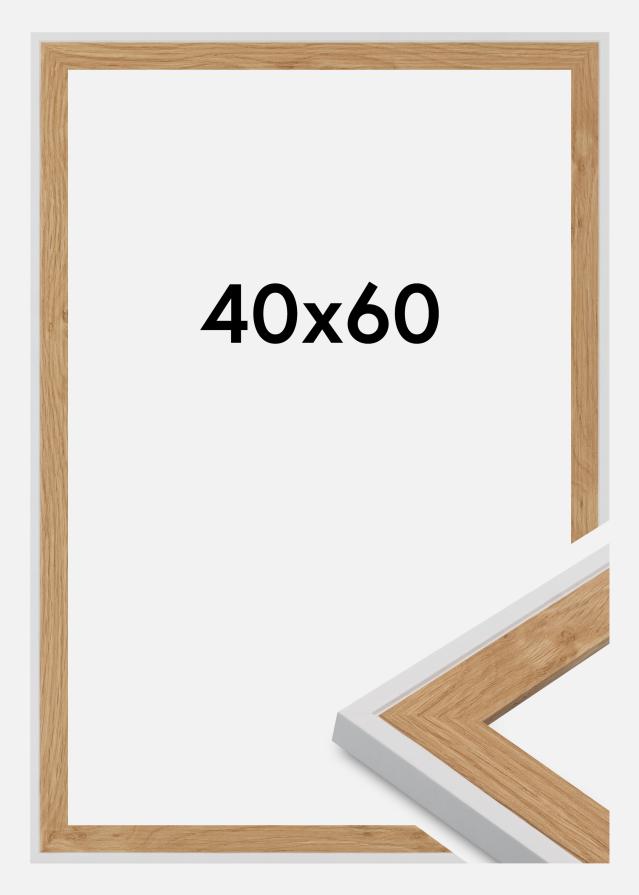 Jämtlands Ramfabrik Kader Clearline Acrylglas Wit 40x60 cm