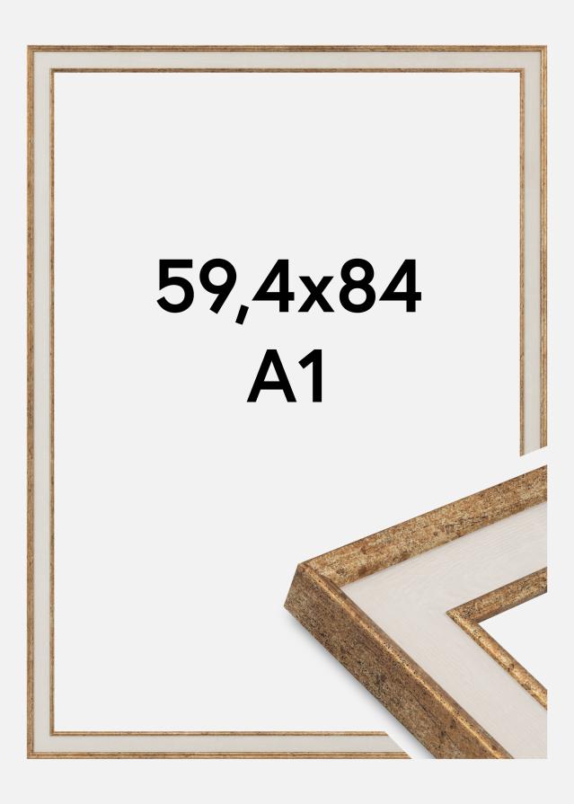 Jämtlands Ramfabrik Kader Dolly Acrylglas Goud 59.4x84 cm (A1)