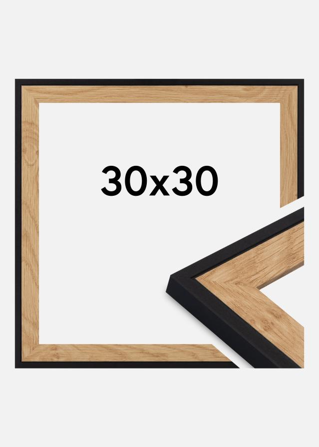 Jämtlands Ramfabrik Kader Iris Acrylglas Zwart 30x30 cm