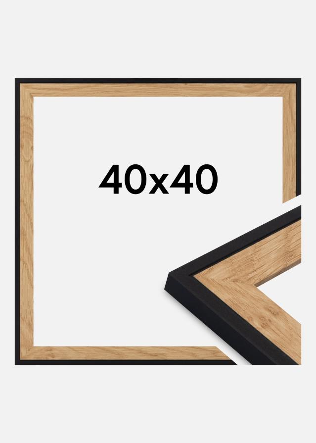 Jämtlands Ramfabrik Kader Iris Acrylglas Zwart 40x40 cm