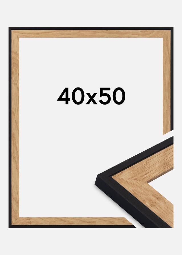 Jämtlands Ramfabrik Kader Iris Acrylglas Zwart 40x50 cm