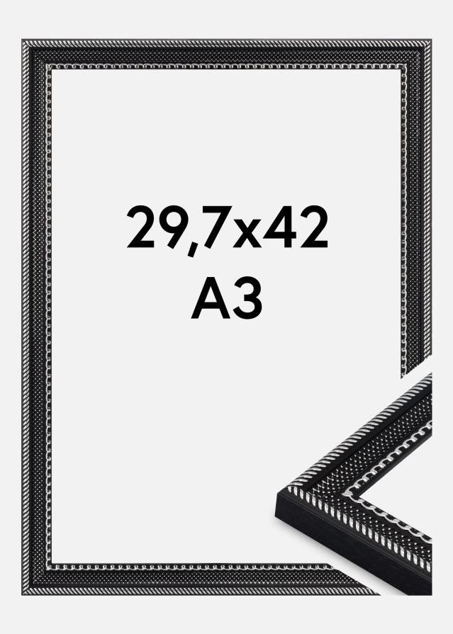Jämtlands Ramfabrik Kader Trellis Acrylglas Zwart 29.7x42 cm (A3)