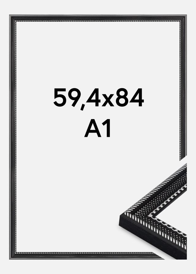 Jämtlands Ramfabrik Kader Trellis Acrylglas Zwart 59.4x84 cm (A1)