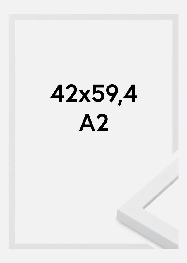 Jämtlands Ramfabrik Kader Oban Acrylglas Wit 42x59.4 cm (A2)