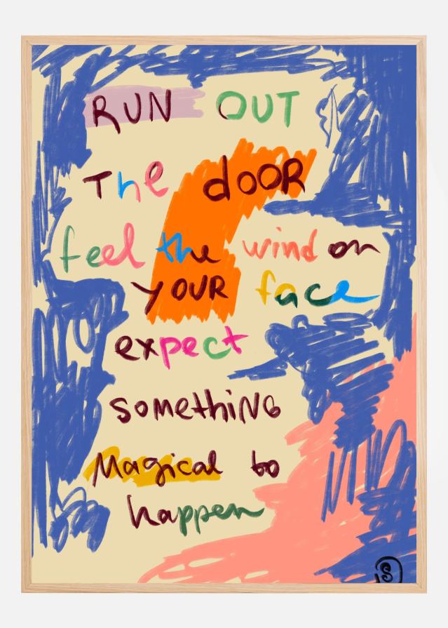 Bildverkstad Magical Day Message Poster